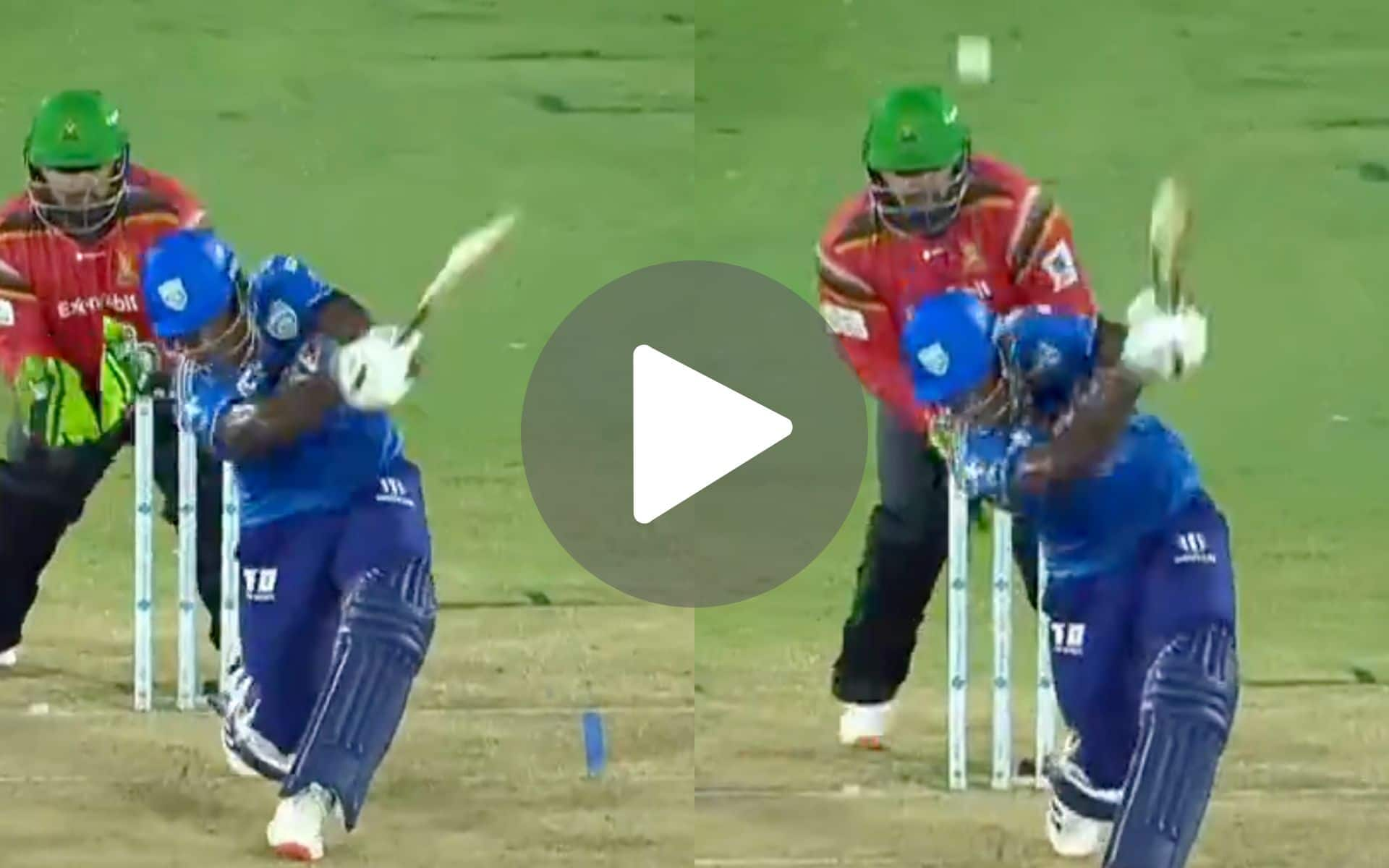 [Watch] 6,6 - Ex CSK Bowler Gets Punished By Matthew Forde In CPL 2024